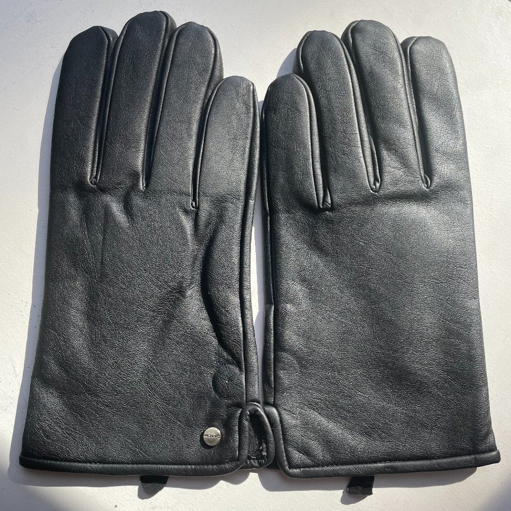 Calvin Klein Leather Gloves Mens Large (L)